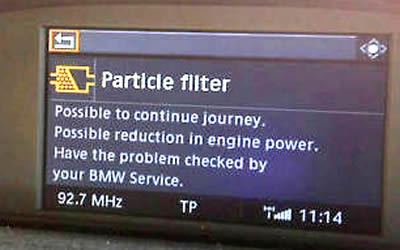 dpf filter fault